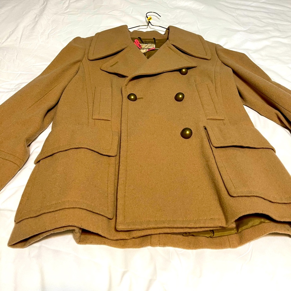 Generally worn wool coat